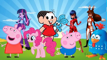 fusão my little pony Equestria Girls Monica Peppa Pig Ladybug Galinha Pintadinha Wrong Eeads-qQlJG0nBk7o