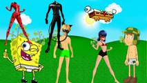 Troca de roupas Chaves - Cat Noir - Ladybug - Bob esponja wrong heads-nnNQM5eQOBc