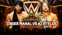Jinder Mahal Vs. AJ Styles Full match || Clash Of Champions 2017 || WWE Title Match