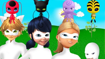 Wrong Eyes Face Miraculous Ladybug e Amigos Finger Family Nursery Rhymes-4EYF6s8JcIk
