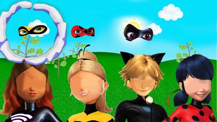Wrong Eyes Face Miraculous Ladybug e Amigos Finger Family Nursery Rhymes-D29ufNNxyb4