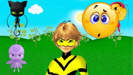 Wrong Eyes Face Miraculous Ladybug e Amigos Finger Family Nursery Rhymes-oQLIe1p5o8c