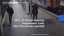 Drunk Travelers Fall On To Rail Tracks During The Festive Period