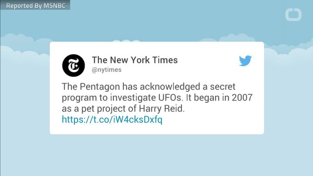 Pentagon admits it had a UFO program, claims it ended in 2012