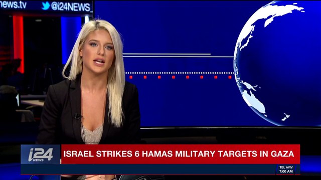 i24NEWS DESK | Israel strikes 6 Hamas military target in Gaza | Monday, December 18th 2017