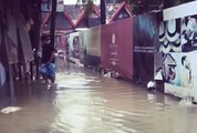 Tropical Storm Kai-Tek Floods Streets Outside Boracay Hotel