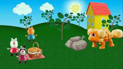 Dinossauro do George Pig transgorma papai pig mamãe Pig peppa Pig em dinossauros TOTOYKIDS-OXZWSVec6AQ