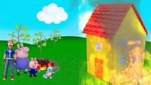 Peppa Pig Cobra gigante  queima casa do papai Pig e George Pig ajuda Ash e pokemon água TOTOYKIDS-LGAJGda7VoY