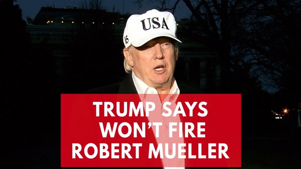 Trump shoots down rumours, says no plans to fire Russia probe chief Robert Mueller