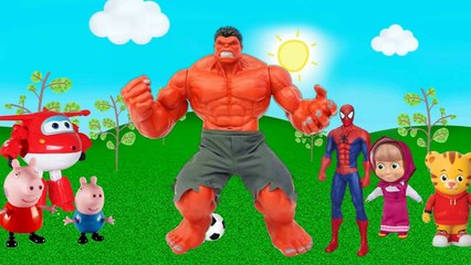 Peppa Pig George Pig Hulk Vs Hulk vermelho e Super man Batman Vs Lobisomen-58JIe3Es7p0