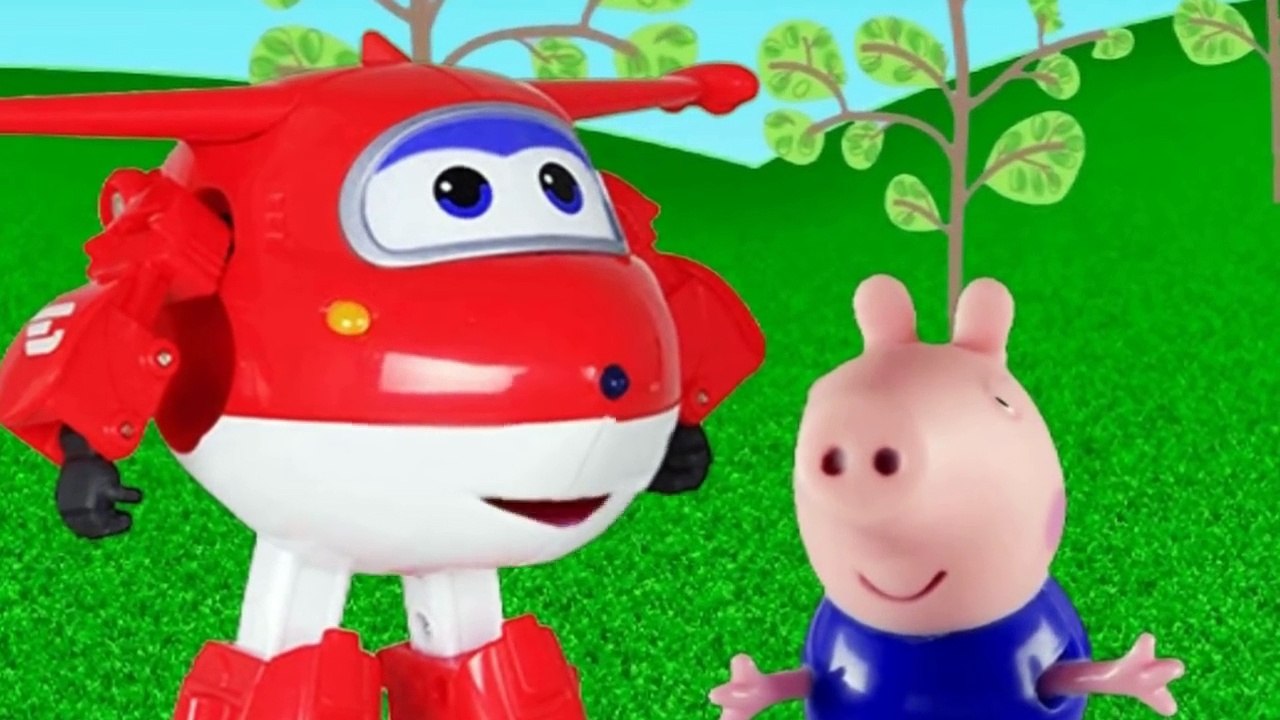 Peppa Pig robô George Pig Jett Super wings come pizza PJ Mask TOTOYKIDS-IiWjBhbPKnE