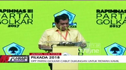 DPP Partai Golkar Cabut Dukungan ke Ridwan Kamil