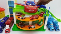 Disney Cars lightening McQueen Toys tayo parking garage pretend play
