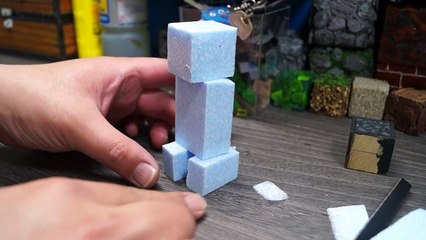 【リアルマインクラフト】クリーパー（半解剖）を作ってみた【real life minecraft block】-0NKydY3wDDY