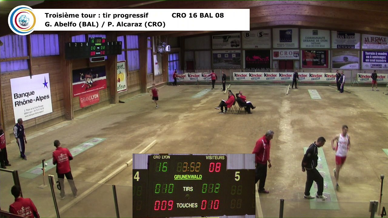 Troisième tour, tir progressif, Club Elite Masculin, J7, CRO Lyon contre Balaruc-les-Bains, décembre 2017