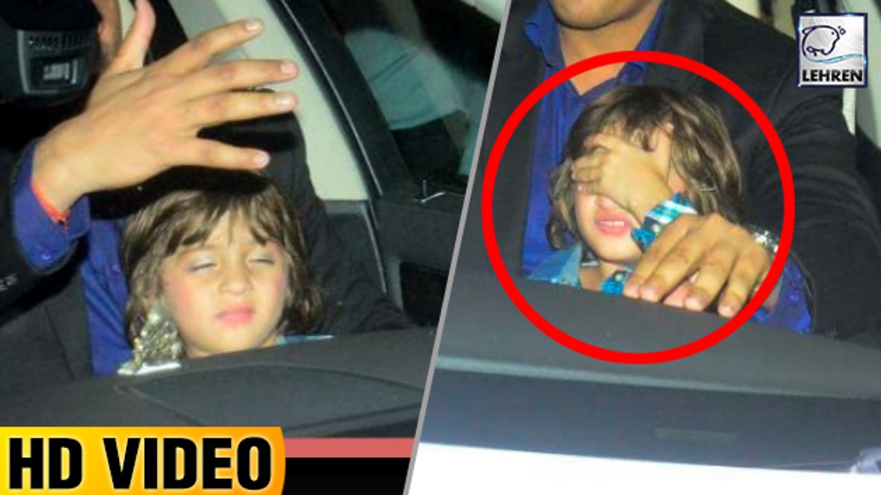 ShahRukh's Son AbRam Gets IRRITATED By Media