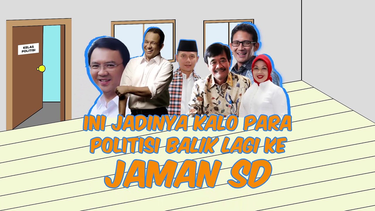 Ini Jadinya Kalau Politisi Balik Lagi ke Jaman SD
