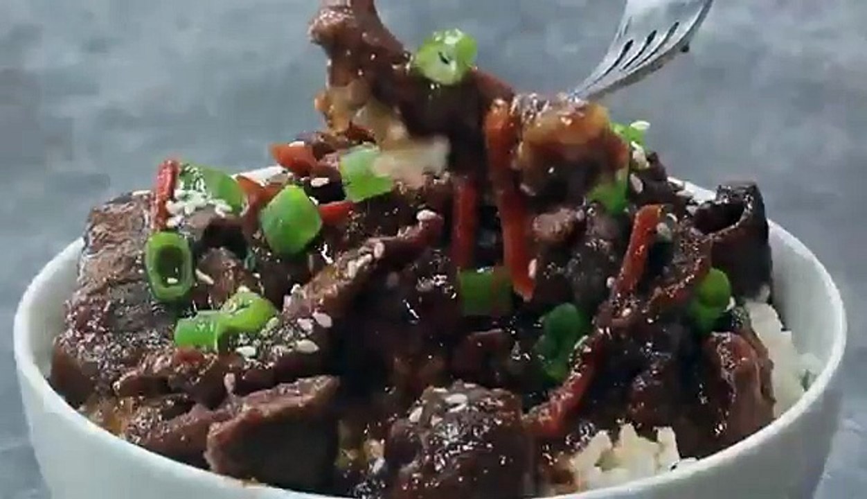 Slow cooker Mongolian beef