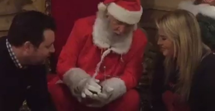 Santa Claus Helps Man Propose to His Partner