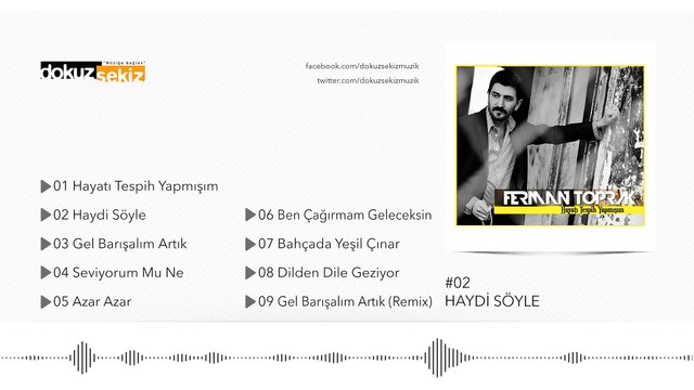 Ferman Toprak - Haydi Söyle (Official Audio)