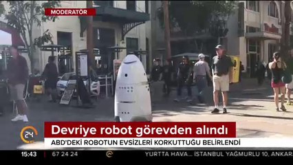 Kamuyu rahatsız eden robot görevden alındı