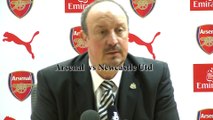 Rafael Benitez post match press conference vs Arsenal