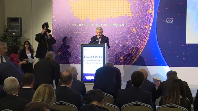 Bakan Arslan: ”Fiber hat uzunluğumuz 311 bin km'yi geçmiş durumda' - ANKARA