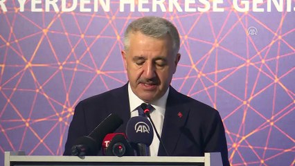 Bakan Arslan: “Fiber ve 4.5 G olmak üzere geniş bant altyapı yatırımlarının daha üst seviyelere çıkarılması hedefleniyor” - ANKARA