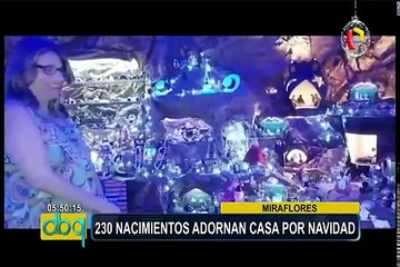 Miraflores: familia adorna su casa con más de 200 nacimientos