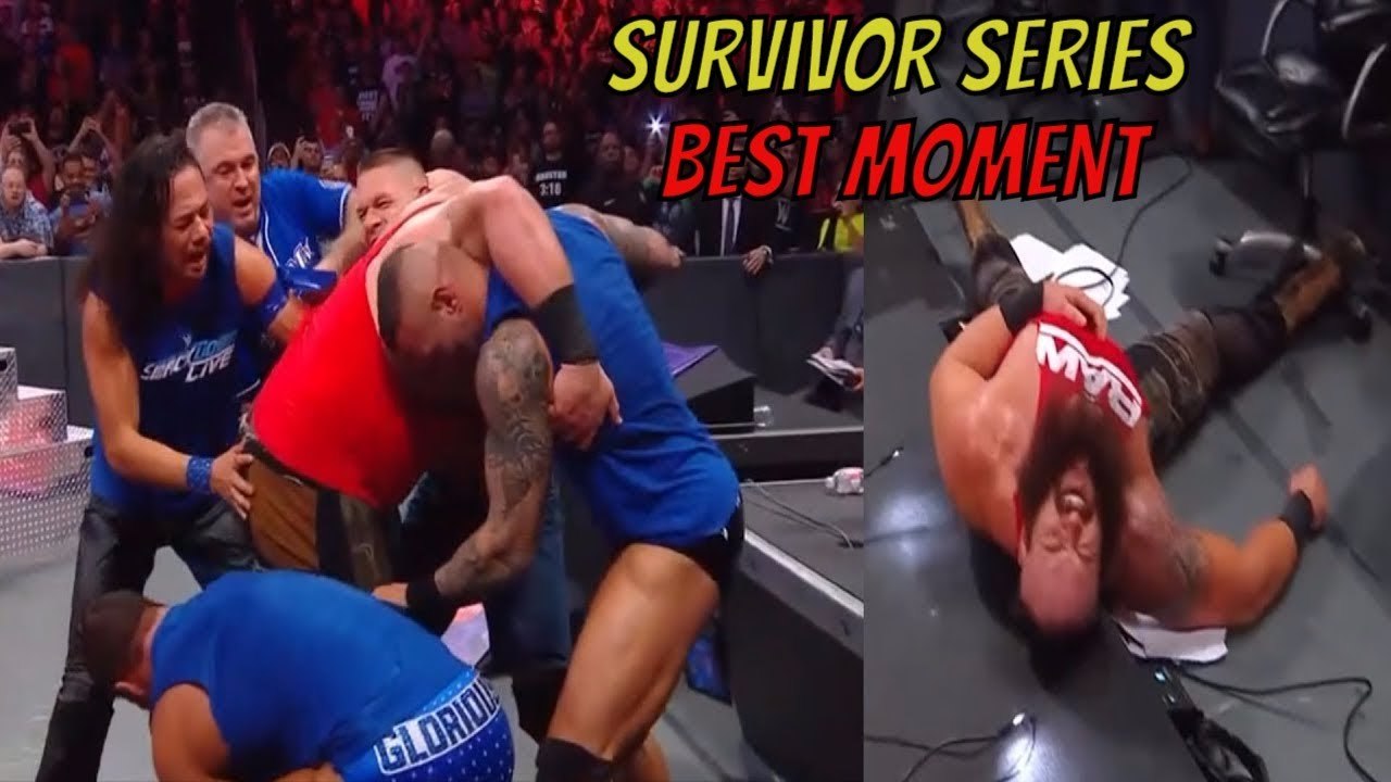 स्मैक डाऊन मैच में  Braun Strowman को पीटा !