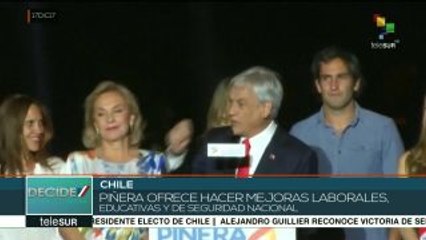 Promete pdte electo chileno combatir el crimen y mejorar las pensiones