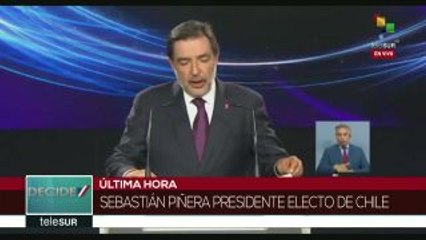 Download Video: Servel: Con 54.58% de votos en elección chilena Piñera gana a Guillier