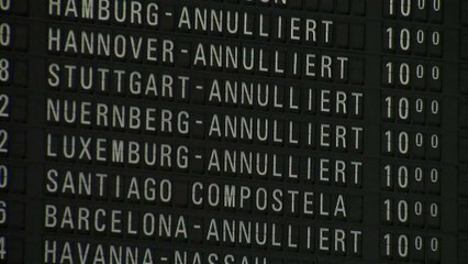 Снег парализовал аэропорт во Франкфурте