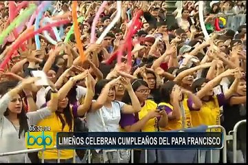 Papa Francisco: limeños celebraron su cumpleaños número 81