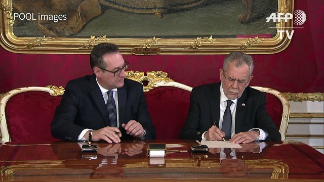 Austrian far right sworn into new government