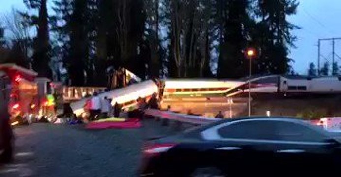 Amtrak Passenger Train Derails Near Tacoma, Washington