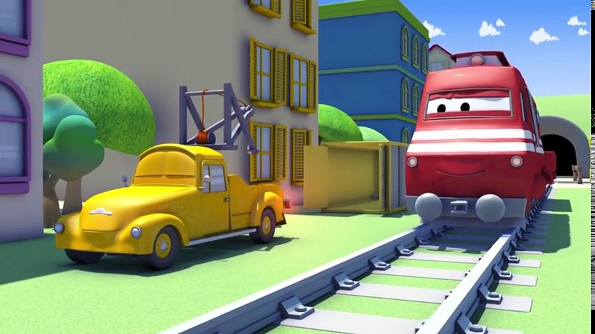 Çekici Tom ve onun arkadaşı Araba Şehri'nde | Araba ve Kamyon inşaat çizgi filmi çocuklar için