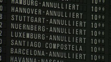 Nevão provoca caos no aeroporto de Frankfurt