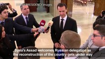 Assad receives Russian economic and governmental delegation