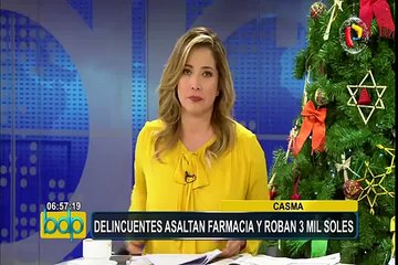 Casma: delincuentes asaltan farmacia y se llevan más de 3 mil soles