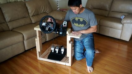 How to make The Best Homemade Logitech G27 Gaming Wheel Stand In The World