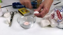 Mira lo que pasa si calientas Marshmallows¡ Experimentos caseros con chuches