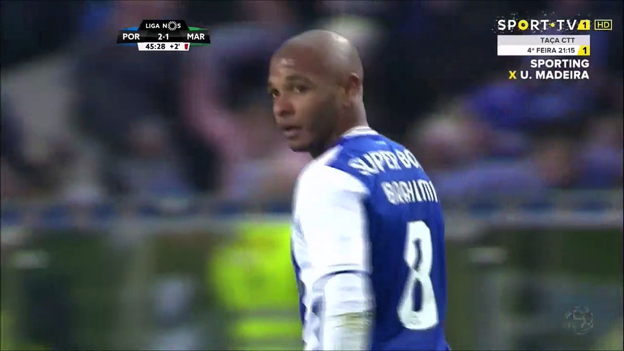 شاهد تمريرة ياسين براهيمي العالمية ضد ماريتيمو 18-12-2017