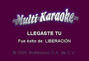 Liberacion - Llegaste tu (Karaoke)