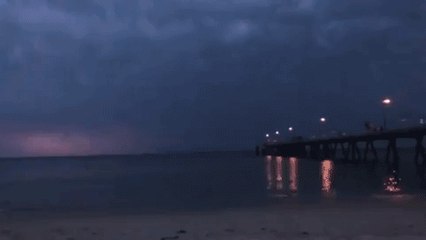 'Spider Lightning' Illuminates Seaside Adelaide With Spectacular Light Show