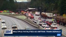 i24NEWS DESK  | Multiple fatalities as Amtrak train derails | Monday, December 18th 2017