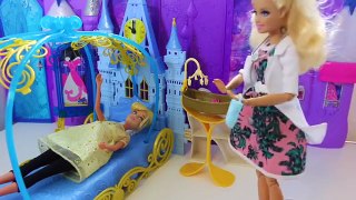 Barbie Doctor Pregnant Disney Princess Barbie Pink Bedroom House Morning Routineدمية باربي حامل