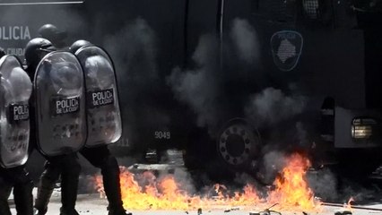 Marcha con incidentes en Argentina por reforma de pensiones