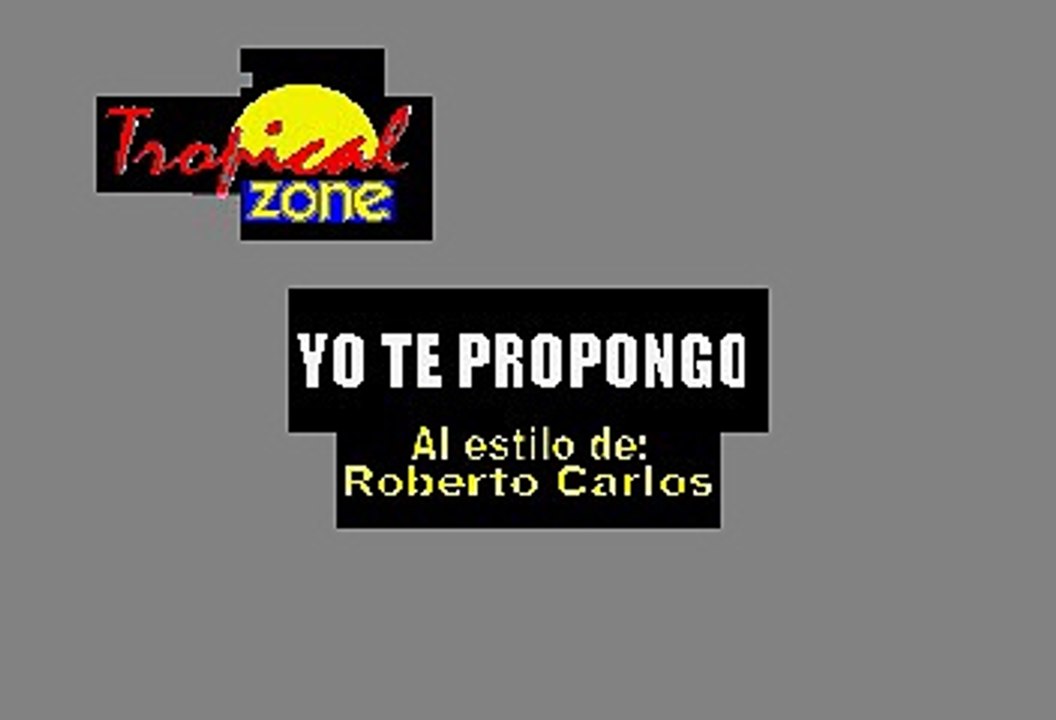 Yo Te Propongo - Roberto Carlos (Karaoke)