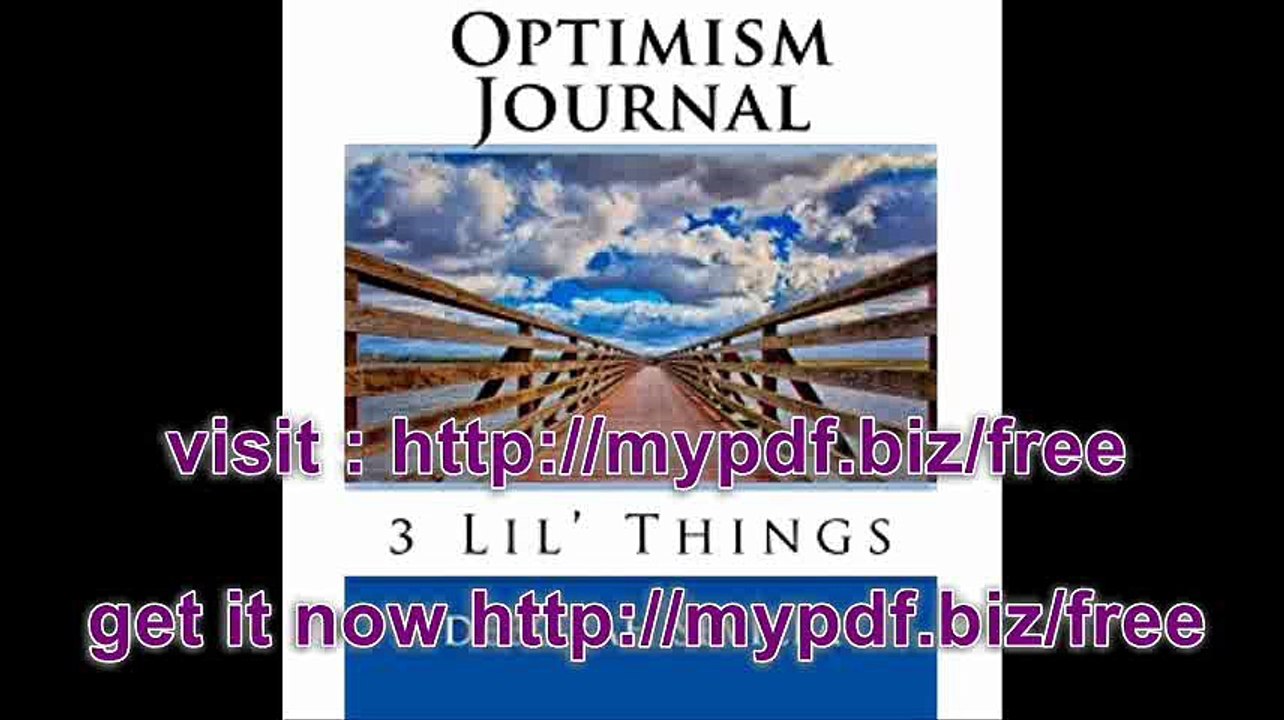 Optimism Journal 8 x 10 (3 Lil' Things)